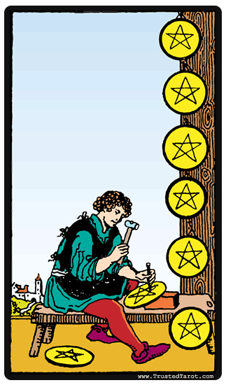 Huit des pentacles