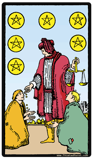 Six des pentacles