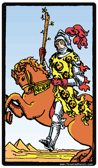 View Tarot Cards Knight Of Wands Gif - TAROT CARDS