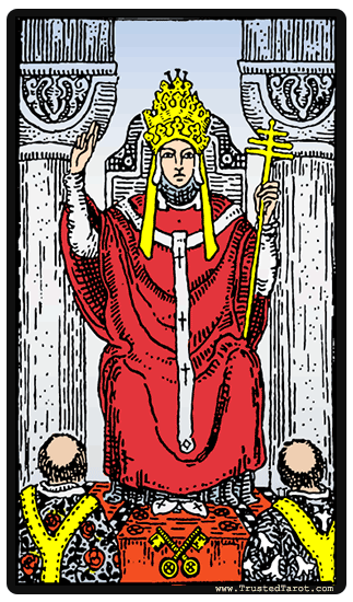 kvælende Margaret Mitchell Parlament The Heirophant (Pope) Tarot Card Meaning